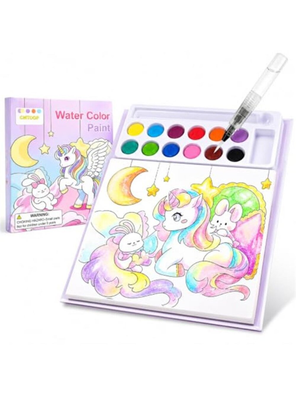 Paint with Water Coloring Books for Kids 4-8 3-5, 12 Colors and 24 Pages